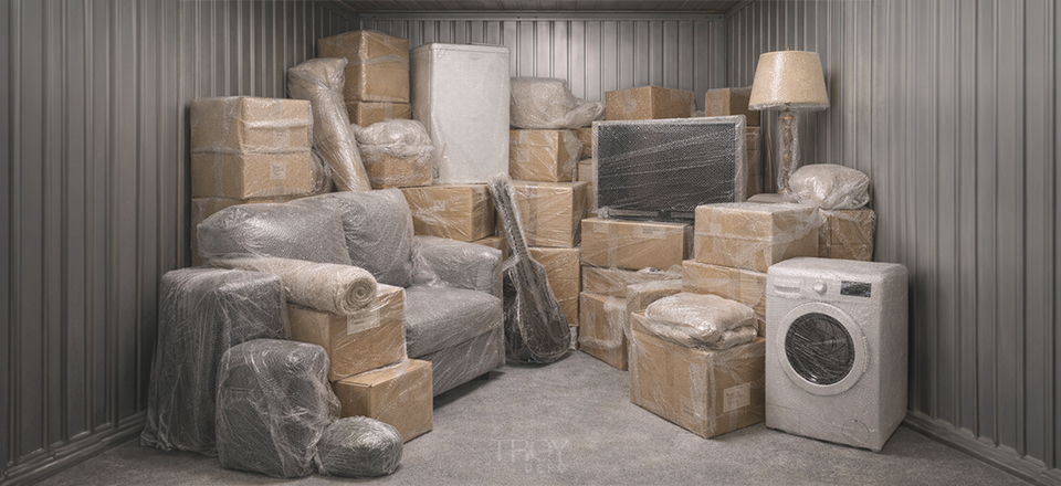 Konteyner Eşya Depolama Depo Görseli