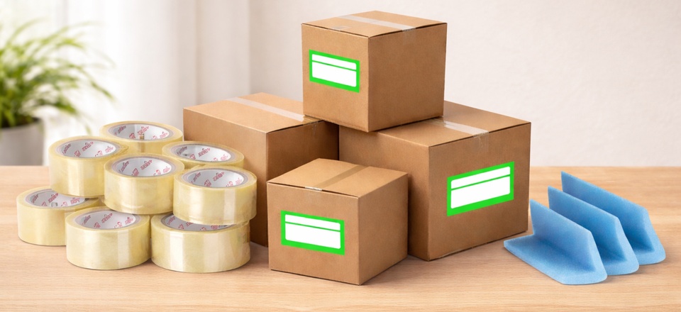 Koli Bantları, Etiket ve Köşe Koruyucular